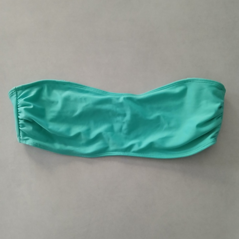 Green Bandeau Y2K VTG Swimwear 90s Hot Baddie Beach Vacation Bikiniโ Top Large